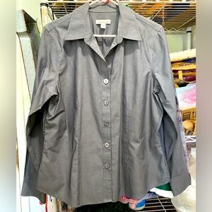 Coldwater Creek Cool Gray Blouse